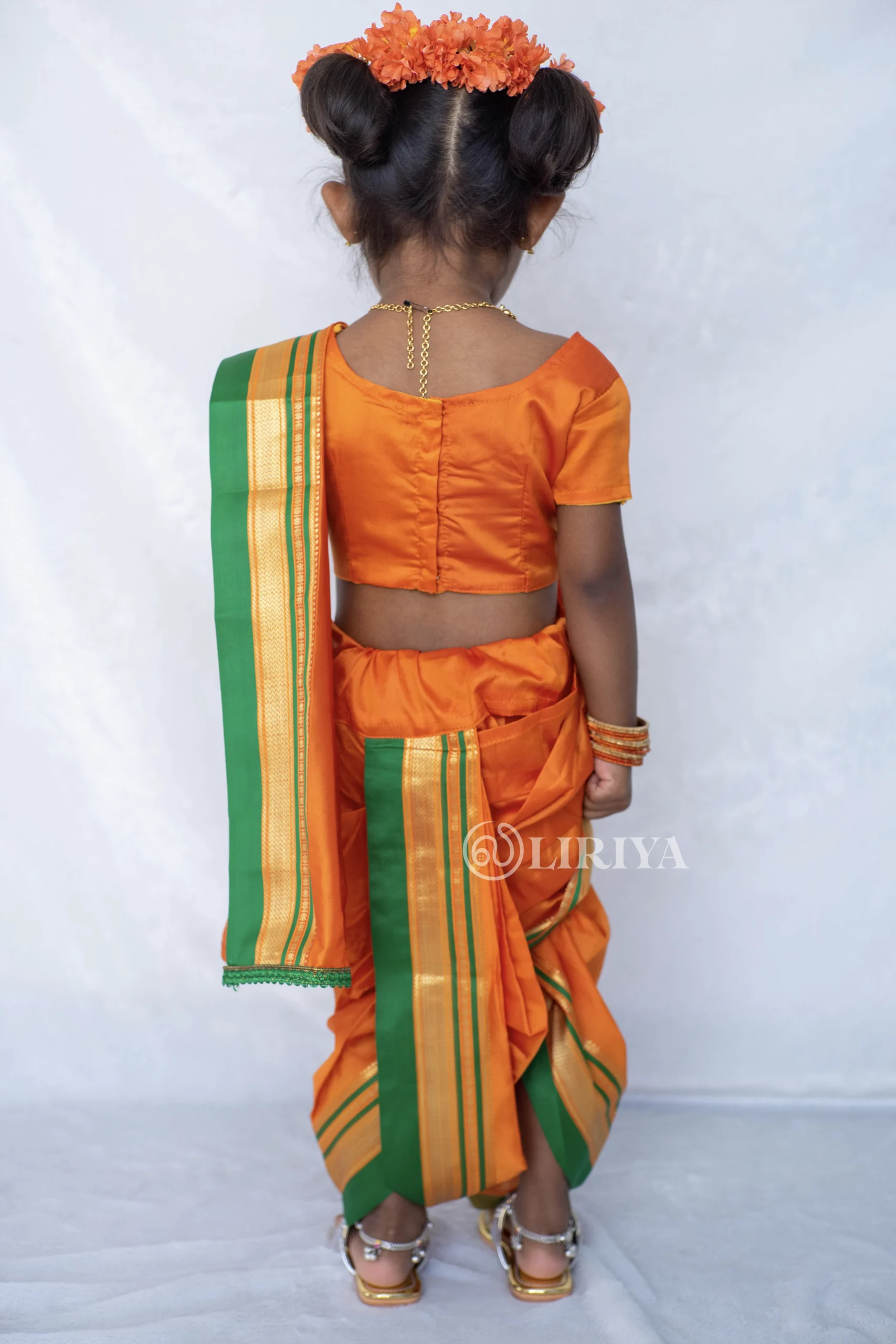 Latest Design Dual Shade Lycra Saree with Stitched Blouse for Kids Girls,  FS | eBay