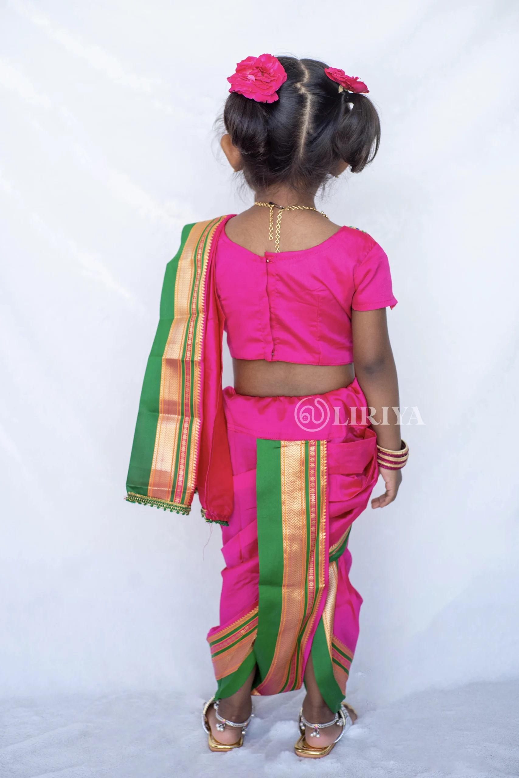 Buy Green Kanjivaram Lehenga Half Saree for Girl Pattu Pavadai Dhavani Set Half  Saree for Teens Half Saree for Woman Indian Lahenga Choli Online in India -  Etsy